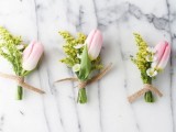 Cute Diy Tiny Bouquet For Bridesmaids Or Boutonniere For A Groom