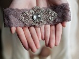 a beautiful mauve embellished lace wedding garter will make your look very seductive