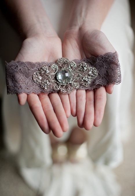 a beautiful mauve embellished lace wedding garter will make your look very seductive