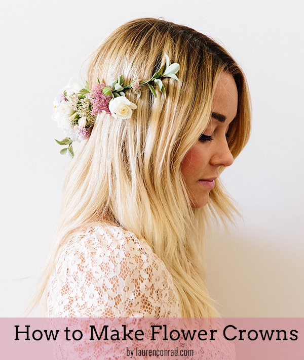 Picture Of delicate diy flower crown to make  1