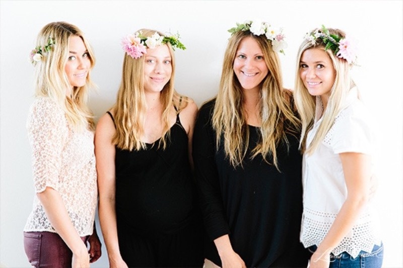 Picture Of delicate diy flower crown to make  6