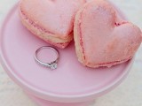 pink heart-shaped macarons are amazing for any romantic wedding, they can be given as wedding favors or as wedding desserts