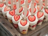 mini fruit shortcakes topped with fresh strawberries are amazing, delicious and look cool