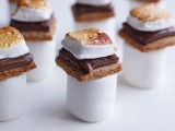 s’more bites are a cute sweet idea, suitable for appetizers and for dessert tables