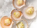 scallops with some condiments are amazign for sea food lovers or for beach and coastal weddings