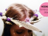 DIY Feather Flower Crown