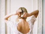Diy Beautiful Hairstyle With A Low Profile For A Drop Veil