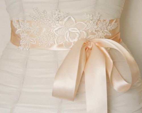 Diy Beautiful Lace Bridal Sash