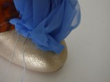 Diy Blue Flower Shoe Pins