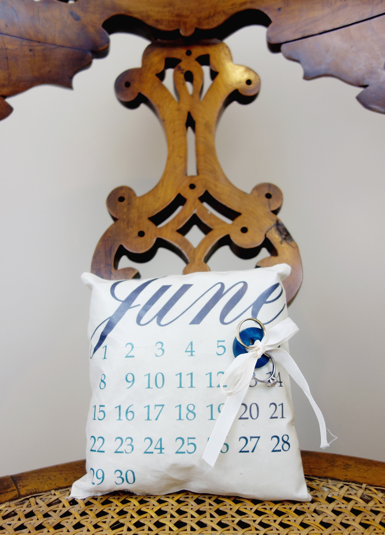 Diy calendar ring pillow with your wedding date  8
