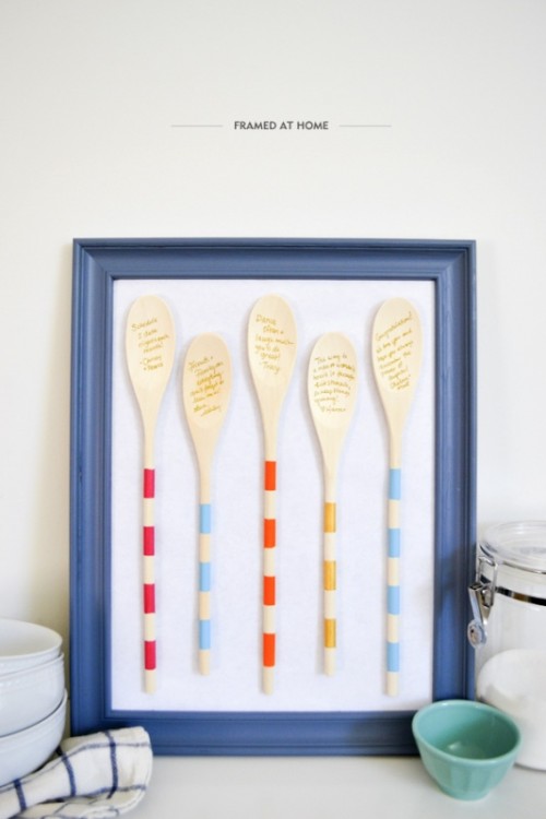 Diy Colorful Spoons As Funny Guestbook Alternative
