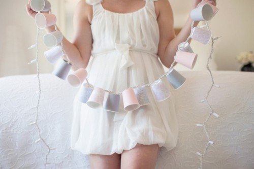 DIY Dixie Cup Garland For Your Wedding Or Bachelorette Party