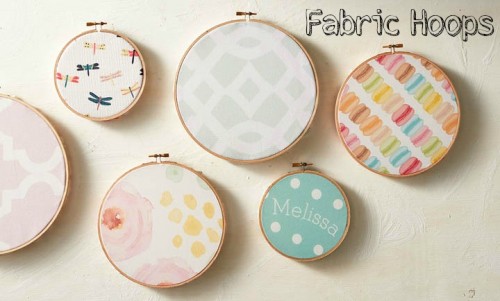 DIY Fabric Hoops For Wedding Decor Or Favors