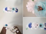 Diy Floral Mobile For Your Bridal Shower Decor