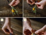 Diy Geometric Boutonniere With Billy Balls