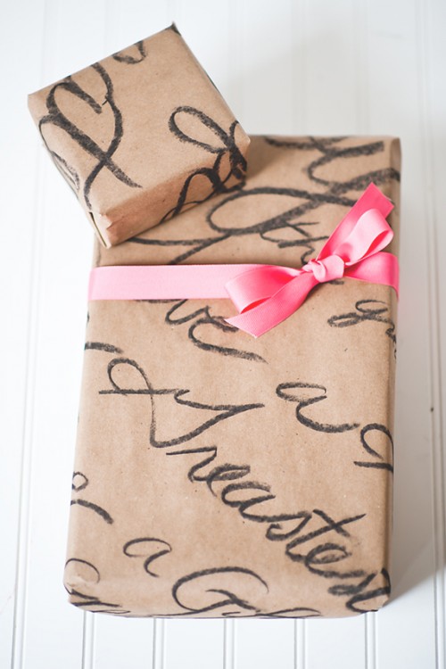 Diy Love Note Wrapping Paper
