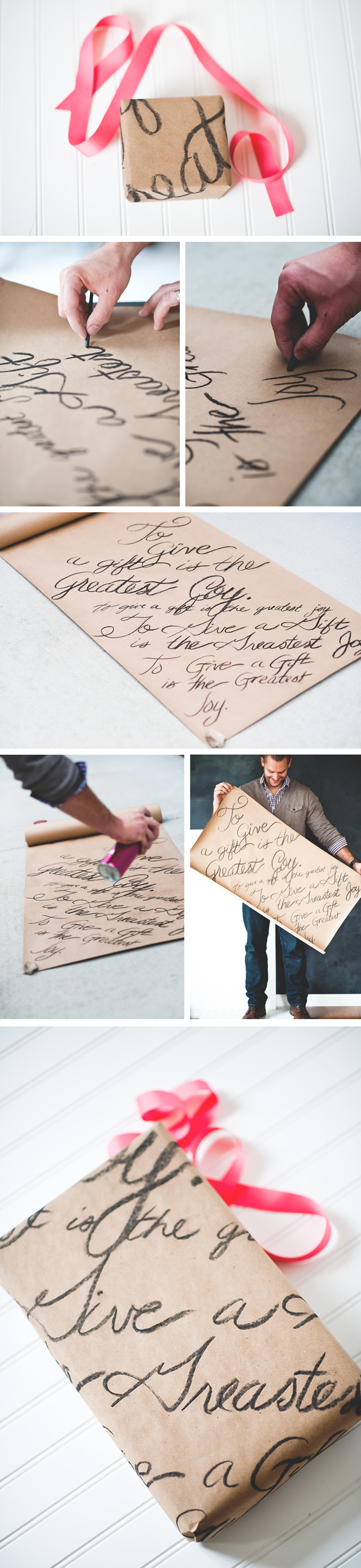 Diy Love Note Wrapping Paper