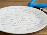 Diy Romantic Handwritten Plates