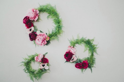 DIY Silk Flower Wreath For Wedding Backdrops