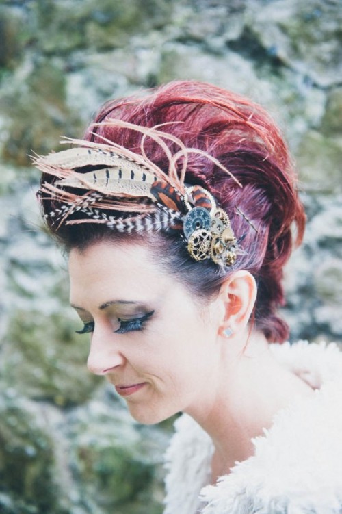 DIY Steampunk Hair Comb For A Wedding And Not Only