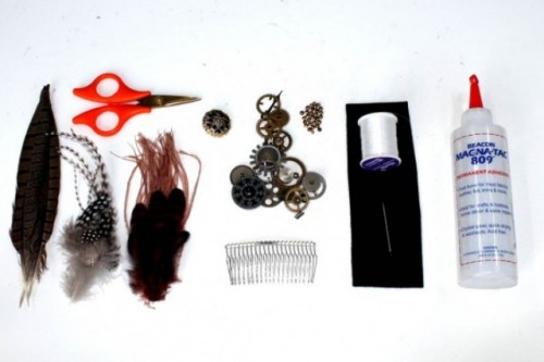 Diy Steampunk Hair Comb For A Wedding And Not Only