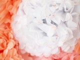 Diy Tissue Pom Heart For Wedding Decor