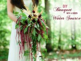 Diy Wedding Bouquet With A Hidden Water Source