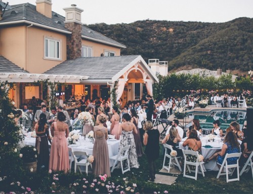 Dreamy And Beautiful Backyard Malibu Wedding