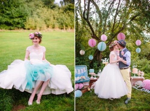 Dreamy And Cute Pastel Glamping Wedding Shoot