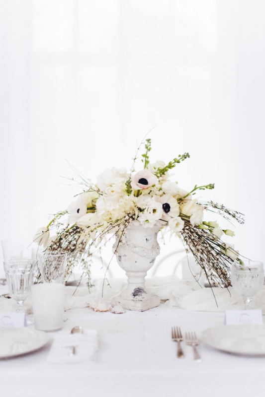 Dreamy And Elegant All White Wedding Inspiration