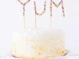 Cute DIY Message Cake Topper With Paper Straws
