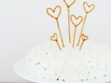 DIY Sparkly Cake Toppers