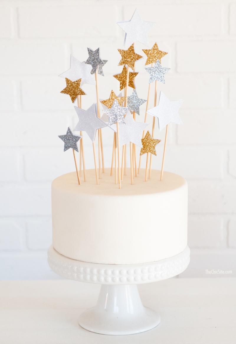 DIY Star Cake Toppers
