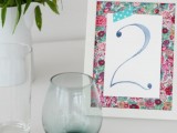 Easy And Pretty Diy Watercolor Table Numbers