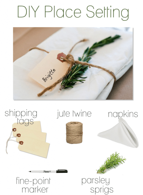 Easy Diy Rustic Place Setting With A Sprig