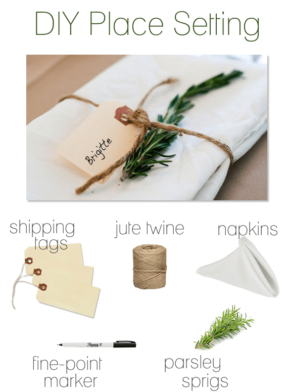 Easy Diy Rustic Place Setting With A Sprig