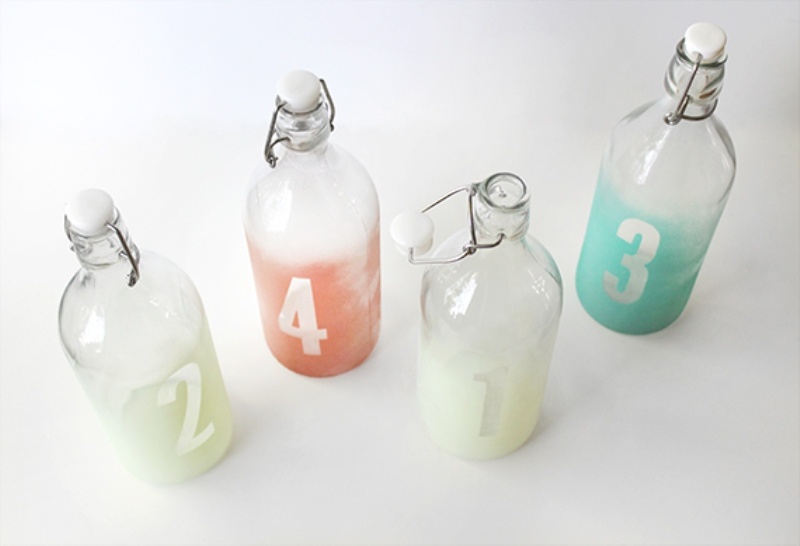 Easy diy watercolor table numbers for your wedding  2