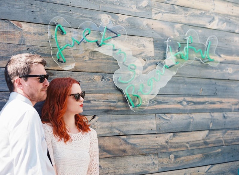 Picture Of eclectic and fun vegas elopement wedding  14