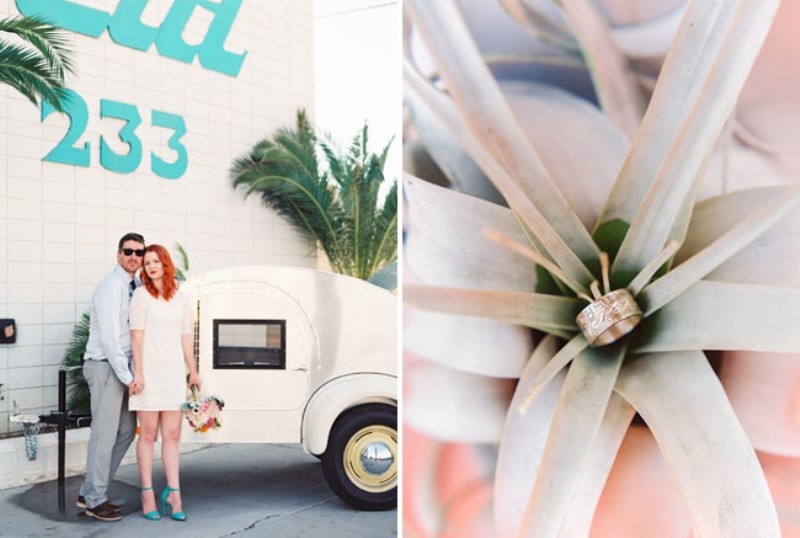 Picture Of eclectic and fun vegas elopement wedding  6