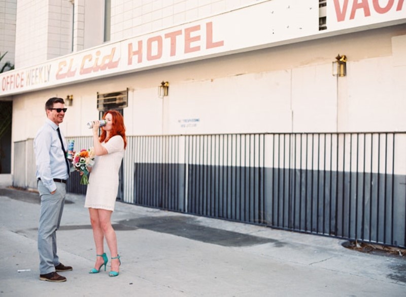 Picture Of eclectic and fun vegas elopement wedding  8