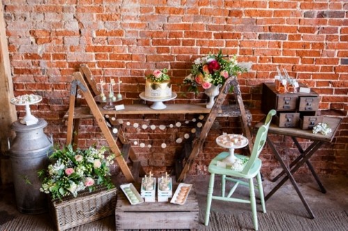 Eclectic Rustic And Glam Dessert Table Inspiration
