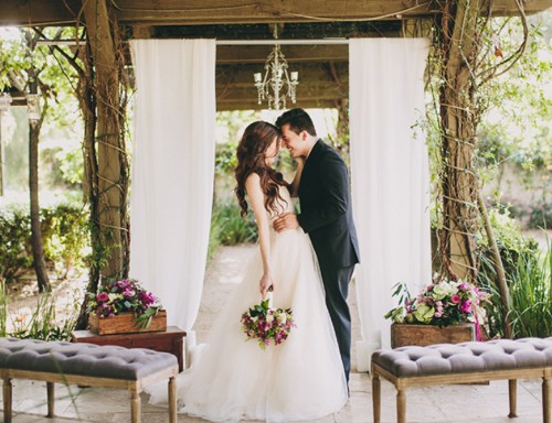 Eclectic Vintage And Rustic Garden Wedding Inspiration