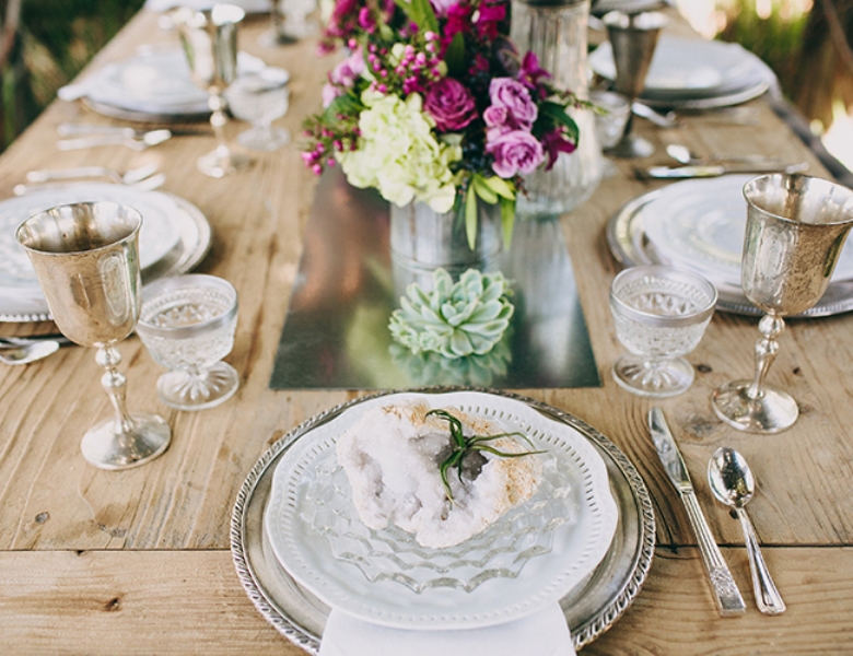 Eclectic vintage and rustic garden wedding inspiration  3