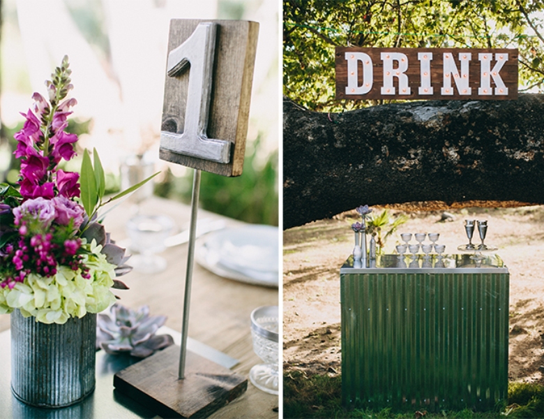 Eclectic vintage and rustic garden wedding inspiration  4