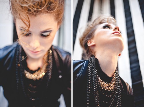 Edgy Bridal Shoot In Rock Glam Style