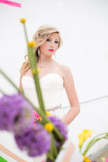 Picture Of elegant and stylish neon themed wedding shoot  13