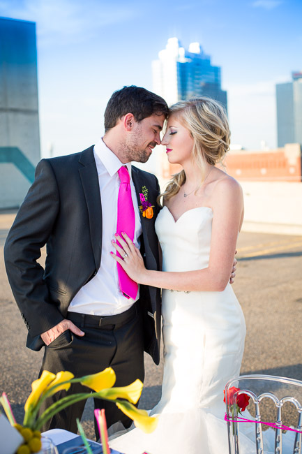 Picture Of elegant and stylish neon themed wedding shoot  24
