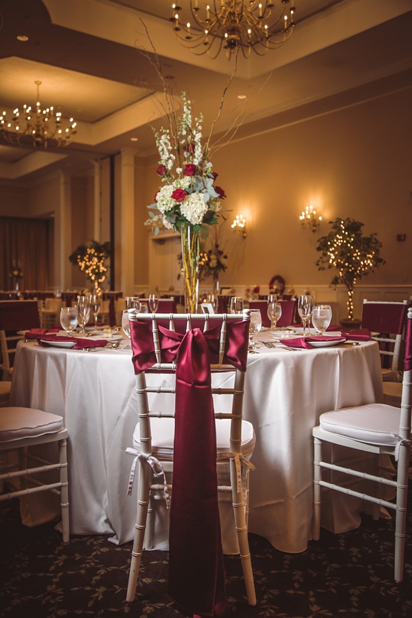 Picture Of elegant and trendy marsala colored fall wedding  8