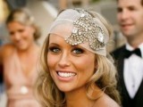 a sheer headband with heavy embellishments will make your bridal look fantastic and beautiful