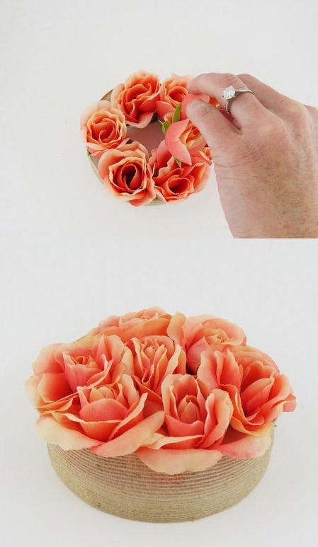 Elegant Diy Rose Centerpiece